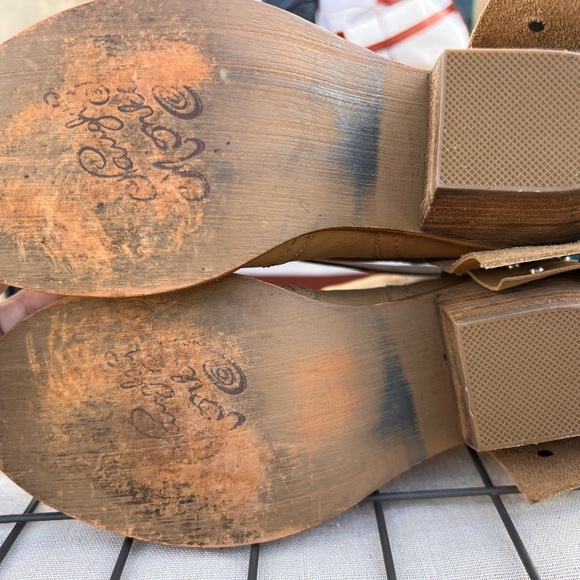 Naughty Monkey Tan Ankle Boots with Studded Straps - Picture 4 of 7